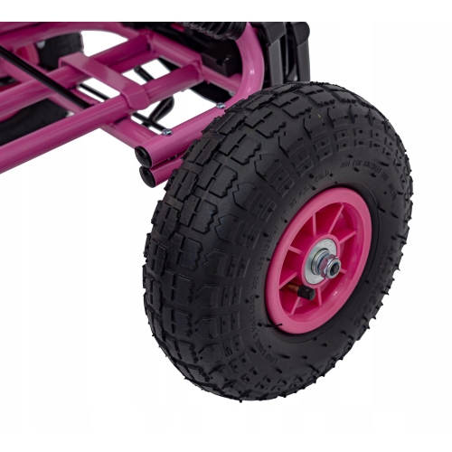 Gokart dla dziewczynki na Pedały AIR PerHour Pompowane koła Różowy