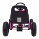 Gokart dla dziewczynki na Pedały AIR PerHour Pompowane koła Różowy