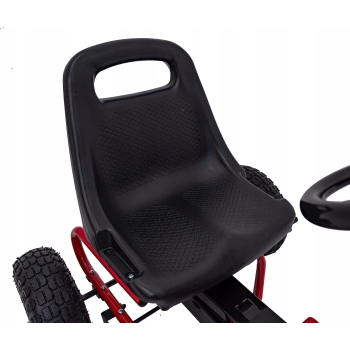 Gokart na Pedały AIR PerHour dla dzieci Pompowane koła Czerwony