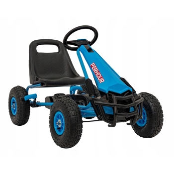 Gokart na Pedały AIR PerHour dla dzieci Niebieski Pompowane koła
