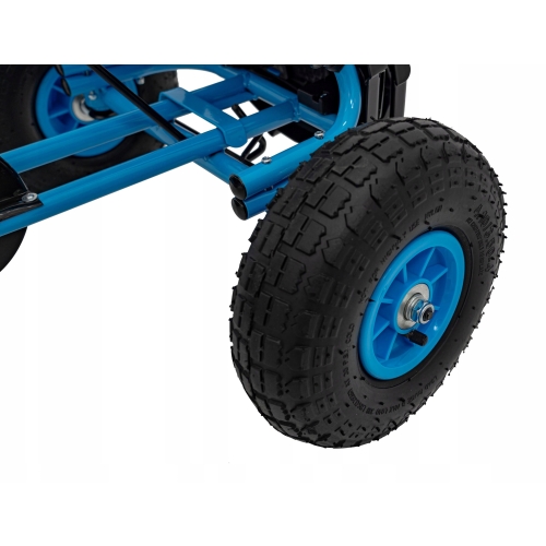 Gokart na Pedały AIR PerHour dla dzieci Niebieski Pompowane koła
