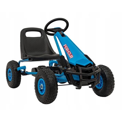 Gokart na Pedały AIR PerHour dla dzieci Niebieski Pompowane koła