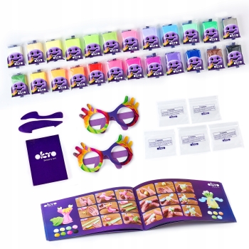 Lekka Plastelina 24 Kolory Figurki OKTO 70150