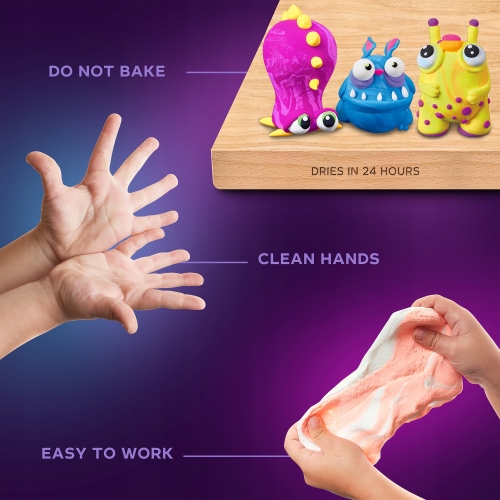 Lekka Plastelina 24 Kolory Figurki OKTO 70150