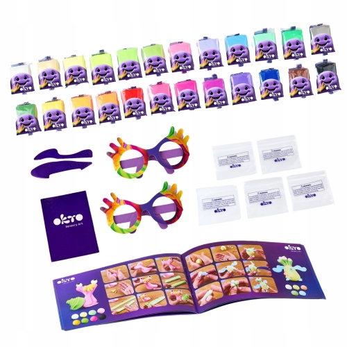 Lekka Plastelina 24 Kolory Figurki OKTO 70150