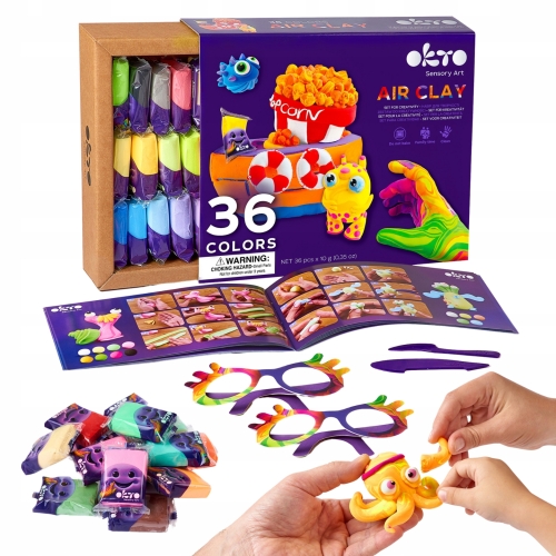 Lekka Plastelina 36 kolorów Figurki OKTO 70149