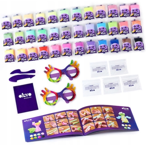 Lekka Plastelina 36 kolorów Figurki OKTO 70149