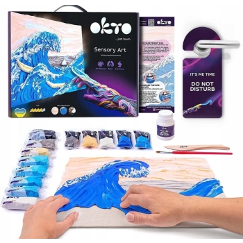 Obraz 3D Fala Masa Plastyczna Sensory Art OKTO 10004