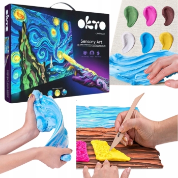 Obraz 3D Gwieździsta noc Masa Plastyczna OKTO 10005