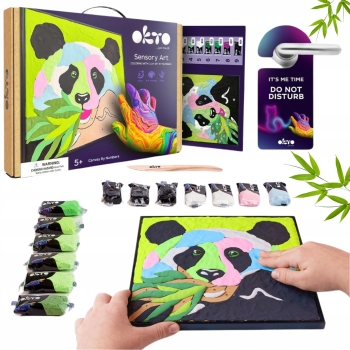 Obraz 3D Panda Masa Plastyczna Sensory Art OKTO 20000