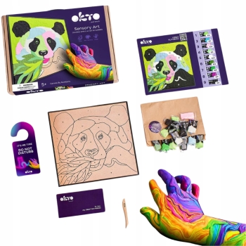 Obraz 3D Panda Masa Plastyczna Sensory Art OKTO 20000