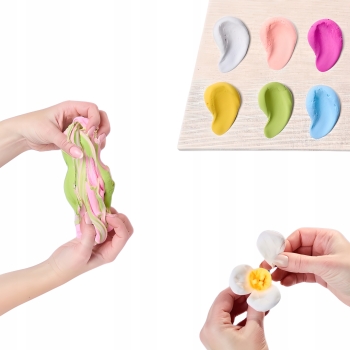 Obraz 3D Kwiaty Masa Plastyczna Sensory Art OKTO 10014
