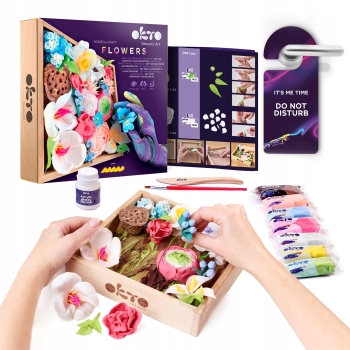 Obraz 3D Kwiaty Masa Plastyczna Sensory Art OKTO 10014