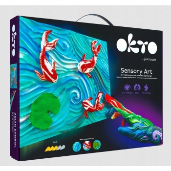 Zestaw Kreatywny Obraz 3D Ryby Masa Plastyczna Sensory Art OKTO 10002