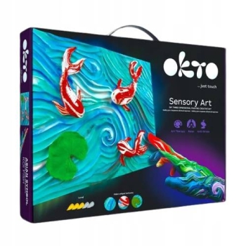Zestaw Kreatywny Obraz 3D Ryby Masa Plastyczna Sensory Art OKTO 10002