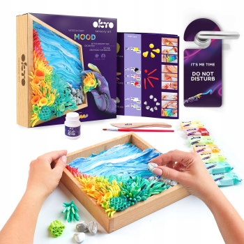 Zestaw Kreatywny Obraz 3D Ocean Calm Masa Plastyczna OKTO