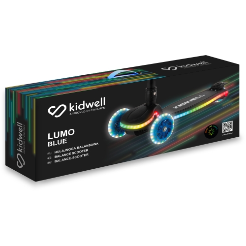 Hulajnoga balansowa LUMO Blue świecące koła i rama