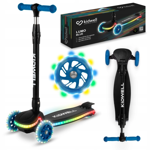 Hulajnoga balansowa LUMO Blue świecące koła i rama