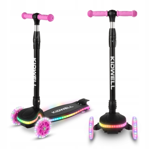 Hulajnoga balansowa LUMO Pink świecące kółka