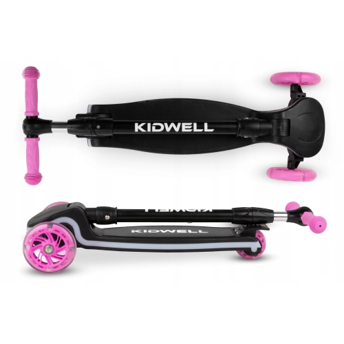 Hulajnoga balansowa LUMO Pink świecące kółka