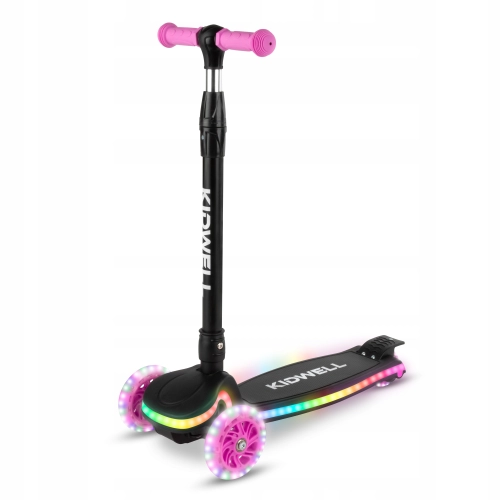 Hulajnoga balansowa LUMO Pink świecące kółka