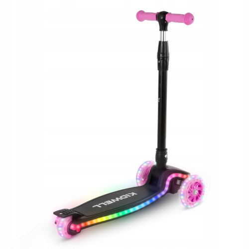 Hulajnoga balansowa LUMO Pink świecące kółka