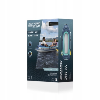 Ponton TREK X2, 232 cm x 118 cm + Akcesoria BESTWAY 61153