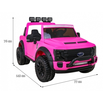 Ford Super Duty Autko na Akumulator dla dziewczynki Różowy