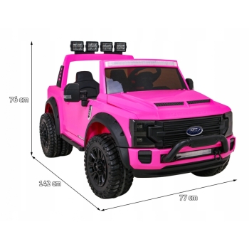 Ford Super Duty Autko na Akumulator dla dziewczynki Różowy