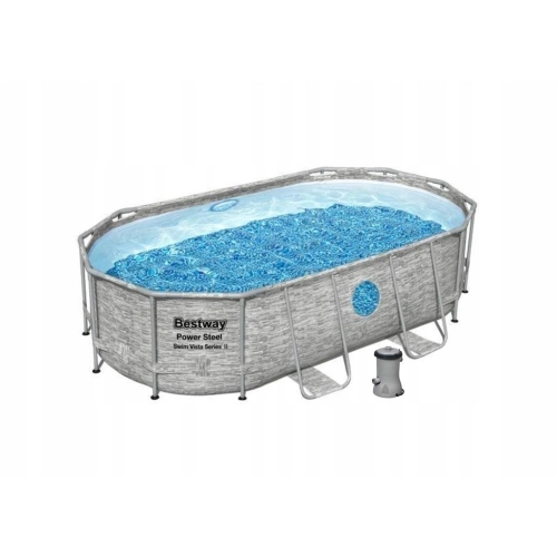 Basen stelażowy Power Steel Swim Vista 427x250x100 14x8FT BESTWAY 56714