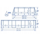Basen stelażowy Power Steel Swim Vista 427x250x100 14x8FT BESTWAY 56714