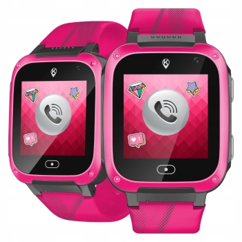 Smartwatch dla dziecka Kidiz Basic różowy inteligentny zegarek