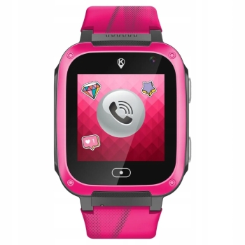 Smartwatch dla dziecka Kidiz Basic różowy inteligentny zegarek