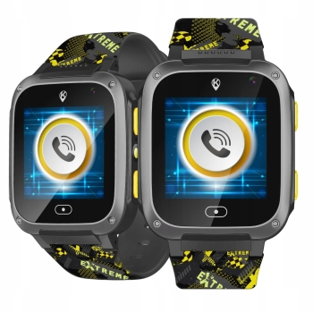 Kidiz Fiber żółty smartwatch dla dziecka inteligentny zegarek