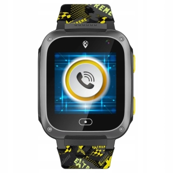 Kidiz Fiber żółty smartwatch dla dziecka inteligentny zegarek