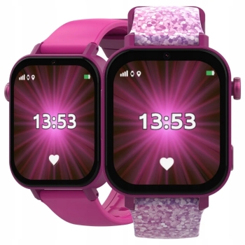 Smartwatch dla dziecka Kidiz Chat 2.1 różowy zegarek