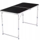 Stół Turystyczny Składany Regulowany Aluminiowy Kempingowy  Czarny 120x60cm