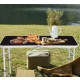 Stół Turystyczny Składany Regulowany Aluminiowy Kempingowy  Czarny 120x60cm