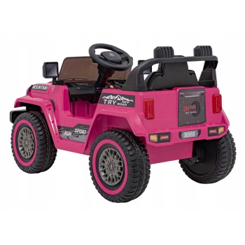 Pojazd Jeep Off Road MOUNTAIN na Akumualtor Różowy dla dziewczynki