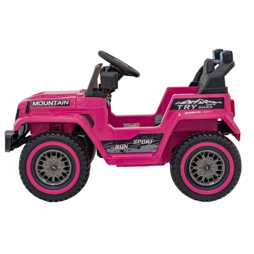 Pojazd Jeep Off Road MOUNTAIN na Akumualtor Różowy dla dziewczynki
