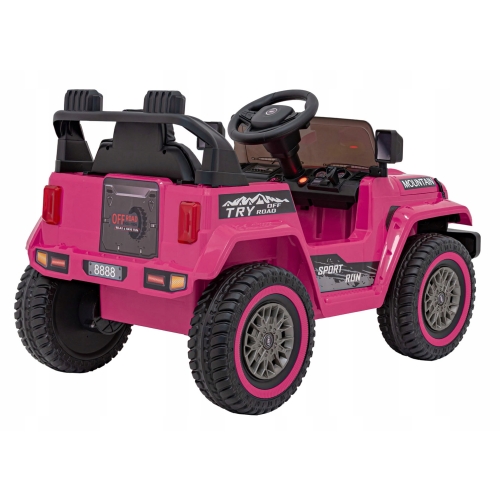 Pojazd Jeep Off Road MOUNTAIN na Akumualtor Różowy dla dziewczynki