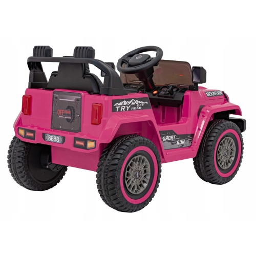 Pojazd Jeep Off Road MOUNTAIN na Akumualtor Różowy dla dziewczynki