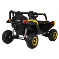 Pojazd Buggy Madman 4x4 UTV-MX Żółty 12V10Ah