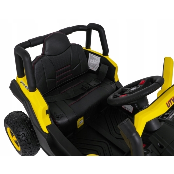 Pojazd Buggy Madman 4x4 UTV-MX Żółty 12V10Ah