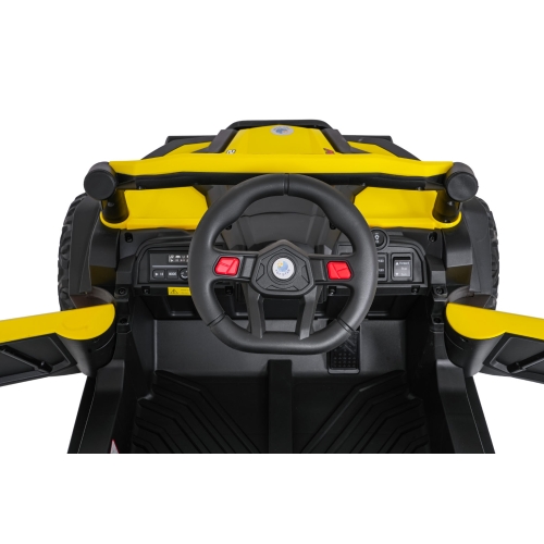 Pojazd Buggy Madman 4x4 UTV-MX Żółty 12V10Ah