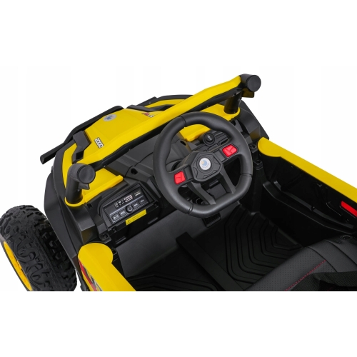 Pojazd Buggy Madman 4x4 UTV-MX Żółty 12V10Ah