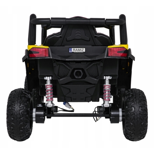 Pojazd Buggy Madman 4x4 UTV-MX Żółty 12V10Ah