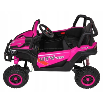 Pojazd Buggy Madman 4x4 UTV-MX Różowy 12V10Ah Pilot