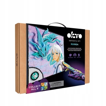 Zestaw Kreatywny Obraz 3D MANGA 30x40 cm Woda Masa Plastyczna Okto OKT9366