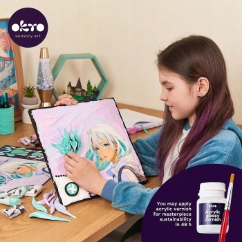 Obraz 3D MANGA 30x40 cm Woda Masa Plastyczna Okto OKT9366